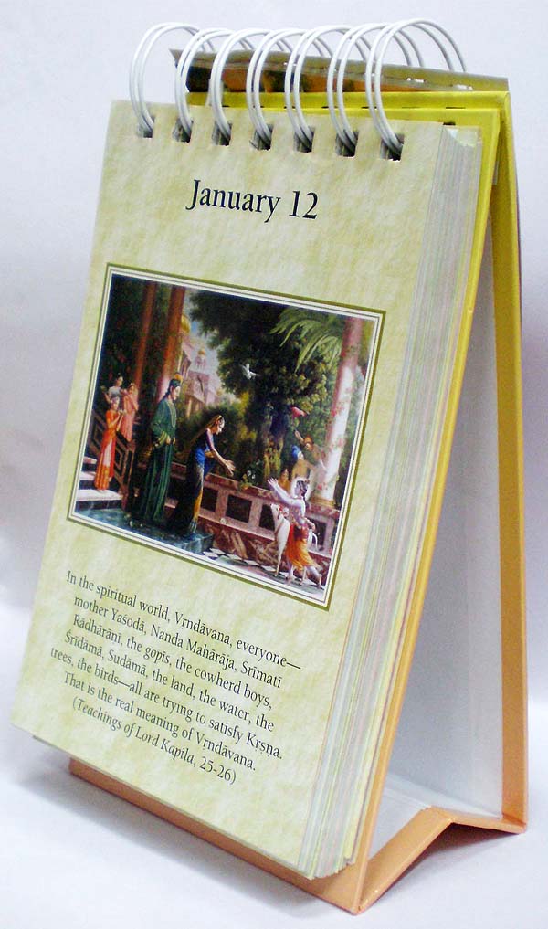 Goloka Vrindavan Calendar Inside View